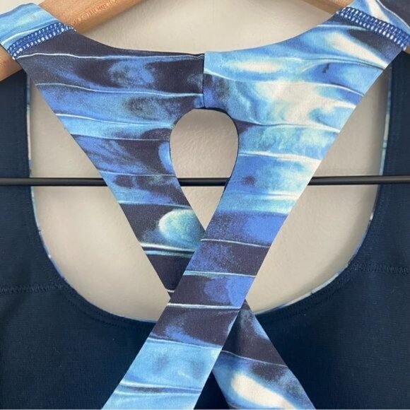 Lululemon Time to Sweat Sports Bra in Tidal Multi Blue 6 - Picture 7 of 8